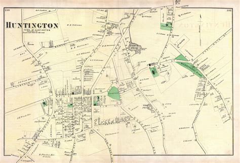 huntington town  huntington suffolk  geographicus rare antique maps