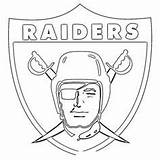 Raiders Oakland Logo Coloring Pages Football sketch template