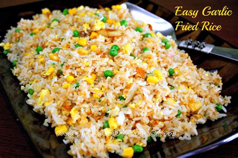 easy garlic fried rice sinangag manila spoon