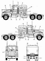 Planos Camiones Kenworth Camion W900 Juguete Juguetes Mecanica Automotriz Figuras Ingenieria Escalas Herreria Dioramas sketch template