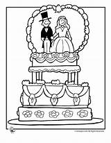 Coloring Wedding Cake Pages Kids Jr Fantasy Sheets Reception Colors Color Cakes Book sketch template