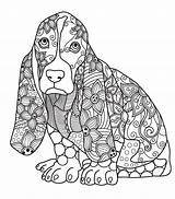 Coloring Pages Dog Mandala Adults Printable Adult Animal Book Dogs Books Mandalas Animals Print Puppy Para Relax Sheets Imprimir Color sketch template