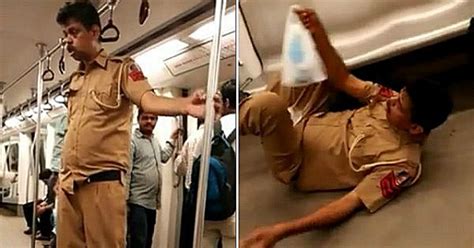 remember the viral video of a drunk cop on the delhi metro turns out