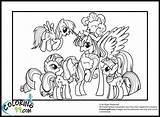 Coloring Pages Mlp Pony Little Mane Ponies Rainbow Pets Rocks Friendship Magic Colorkid Girls Print Minister sketch template