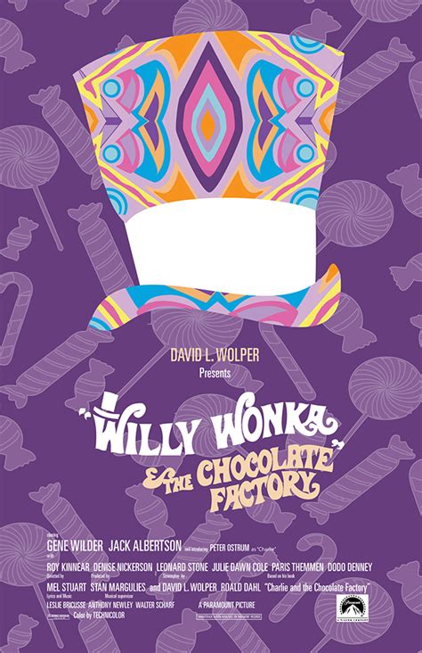 willy wonka poster  behance