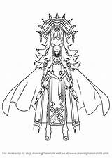 Fire Emblem Veronica Draw Step Drawing sketch template