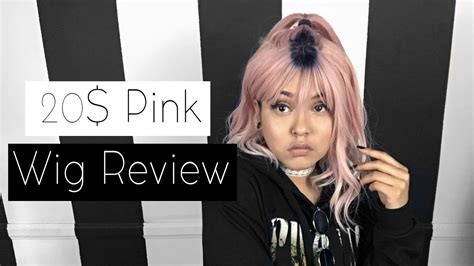 pink wig review  amazon    good wig youtube