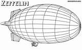 Airship Coloring Pages Colorings sketch template