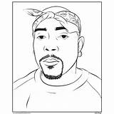 Tupac 2pac Xcolorings sketch template