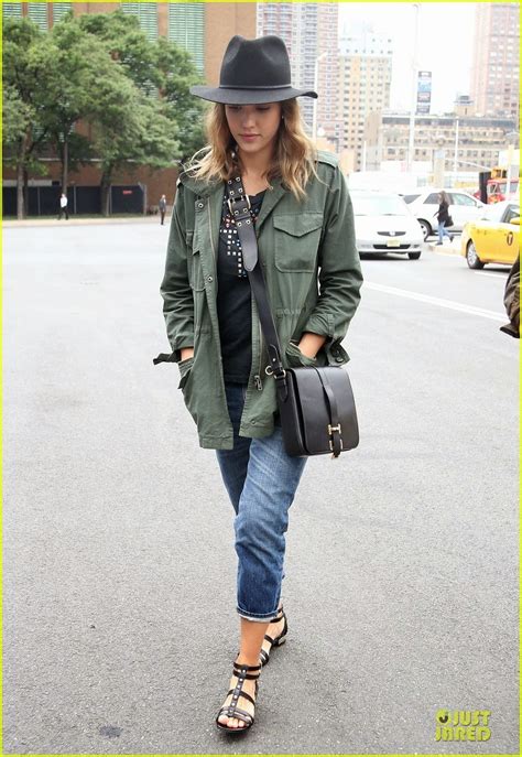 celeb diary jessica alba out and about in new york