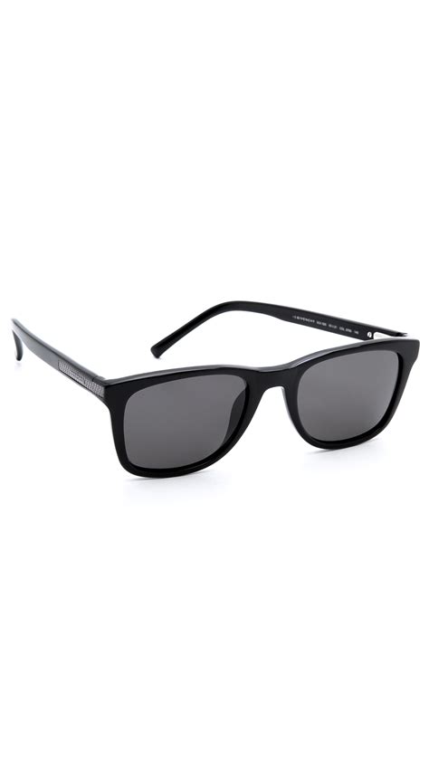givenchy sgv820 sunglasses in shiny black smoke black for men lyst