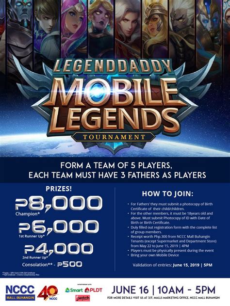 Legenddady Mobile Legends Tournament Mobile Legends Mobile Legend