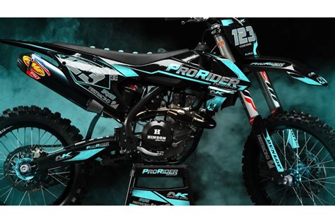 custom dirt bike graphics kit kawasaki pro rider design cax custom