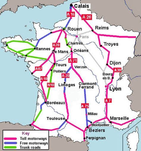 kaart tolwegen frankrijk reizen frankrijk frankrijk zuid frankrijk