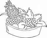 Fruit Coloring Pages Kids Printable Fruits Colour Print Drawing sketch template