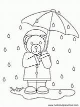 Raindrops Regen Teddy Preschool Coloringhome Nuttin Davemelillo sketch template