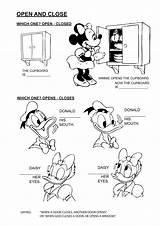 Open Close Closed Opens Colorear Para Coloring Cupboard Minnie Now Pages Original sketch template