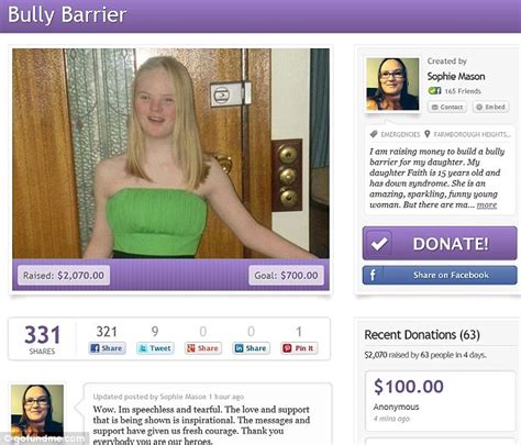 mum raises funds for bully barrier for her daughter who has down