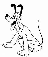 Coloring Pages Pluto Disney Popular sketch template