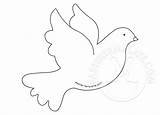 Dove Template Printable Peace Easter Eastertemplate sketch template