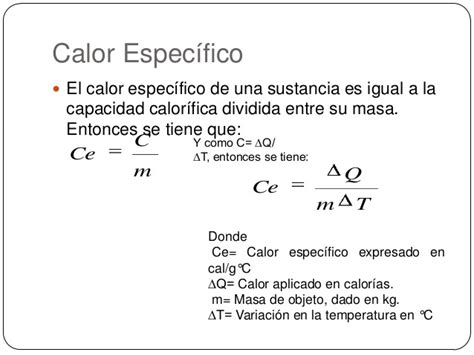 Formula Para Calcular Calor Especifico Printable Templates Free