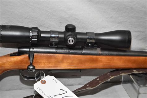 remington model   win cal mag fed bolt action rifle   bbl blued finish  sights
