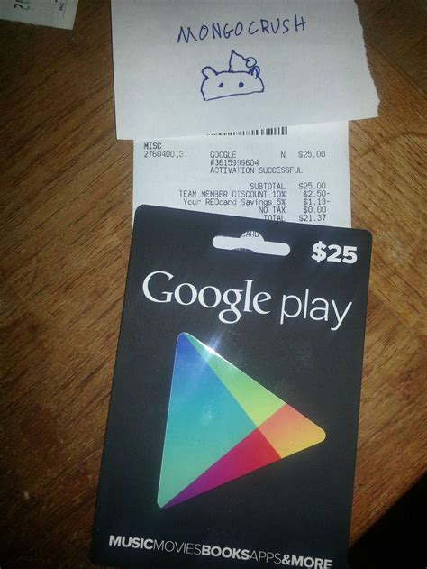 lucky guy buys  google play store gift card  successfully redeem  hands