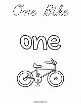 Coloring Bike Cursive Built California Usa sketch template