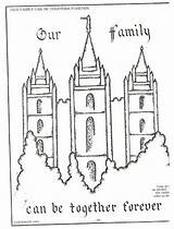 Coloring Lds Temple Pages Nursery Color Salt Lake Simple Forever Together Families Primary Family Printable Template 2007 Mormon sketch template