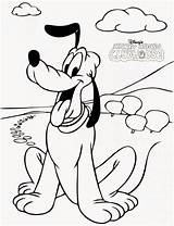 Pluto Coloring Pages Disney Printable Mickey Mouse Kids Dog Color Print Drawing Outline Baby Characters Planet Getdrawings Drawings Getcoloringpages Coloringme sketch template