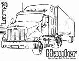 Semi Pages Cliparts Kenworth Getcolorings sketch template