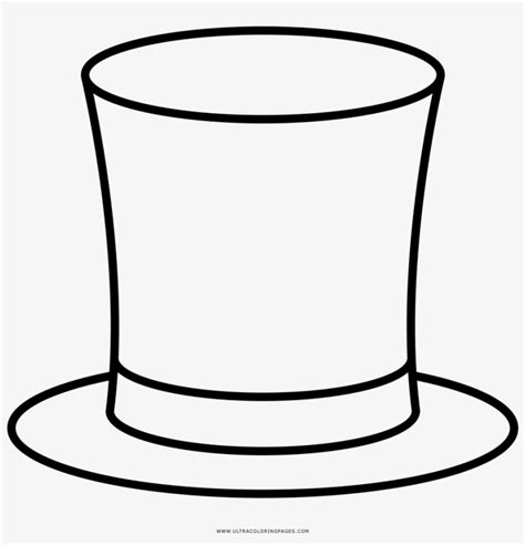 top hat coloring coloring pages