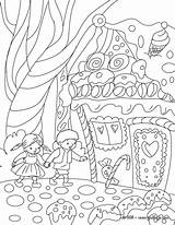 Gretel Hansel Coloriage Cuento Grimm Cuentos Contes Imprimer Colorier Imprimir Coloriages Hellokids Fabulas Icolor Conte Hermanos Easynip Gingerbread Fairytale Hadas sketch template