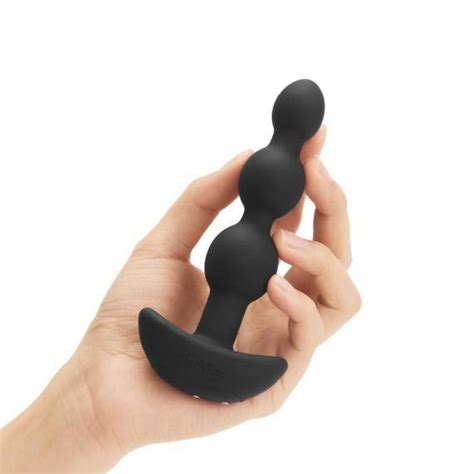 b vibe remote triplet anal beads black sex toys at adult empire