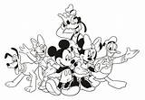 Mickey Mouse Coloring Pages Disney Clubhouse Disneyland Friends Walt Family Toodles Drawing Minnie Kids Donald Rides Sheets Printable Pluto Thanksgiving sketch template