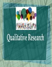 module viii qualitative researchpdf qualitative research