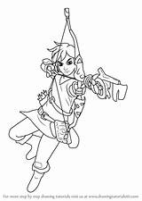 Zelda Breath Wild Link Legend Drawing Draw Step Drawings Learn Drawingtutorials101 Paintingvalley sketch template