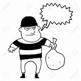 Drawing Robber Getdrawings Loot Cartoon sketch template