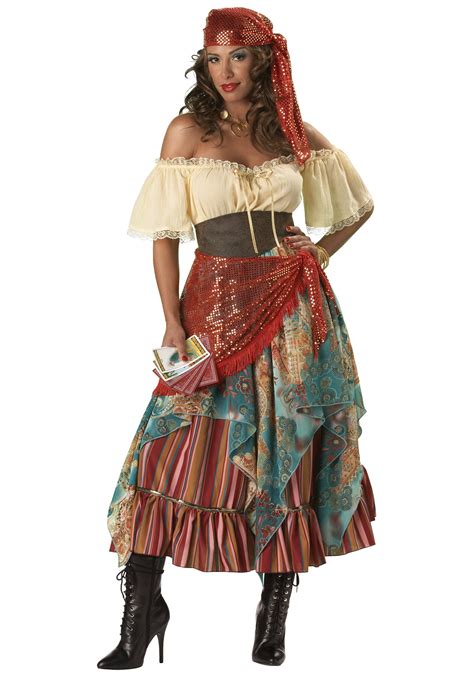 womens elite fortune teller costume adult gypsy halloween costumes