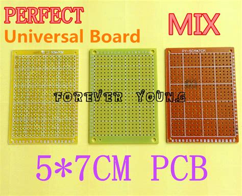pcs  cm mix single layer universal pcb board   coppering brassboard  experiment