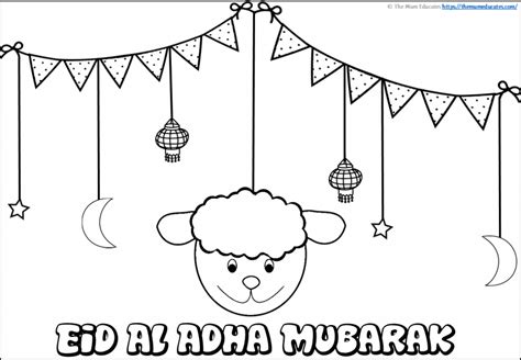 eid al adha colouring pages  mum educates