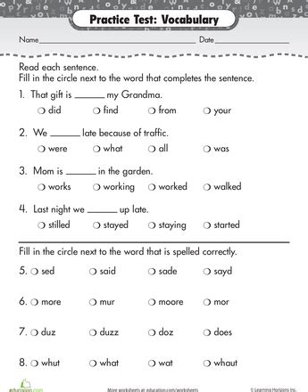 vocabulary practice worksheet educationcom vocabulary practice