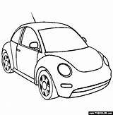 Beetle Volkswagen sketch template