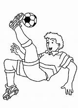 Soccer Colouring sketch template