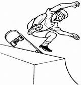 Coloring Skateboarding Skateboard Pages Halfpipe Skateboards Skateboarder Apparel Print Extreme Book Tricks Sports Boy Gif sketch template