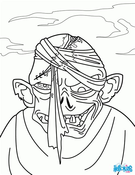 cartoon zombie coloring pages printable fun  kids