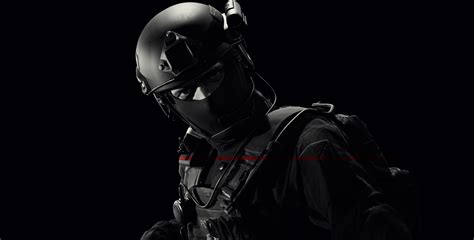 tactical special forces ready   police black background