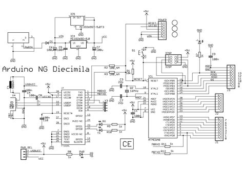 schematic  arduino uno board wiring diagram