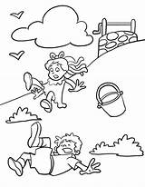 Nursery Coloring Pages Jack Rhymes Rhyme Jill Printable Kids Color Sheets Print Little Preschool Craft Russell Colouring Terrier Gif Worksheets sketch template