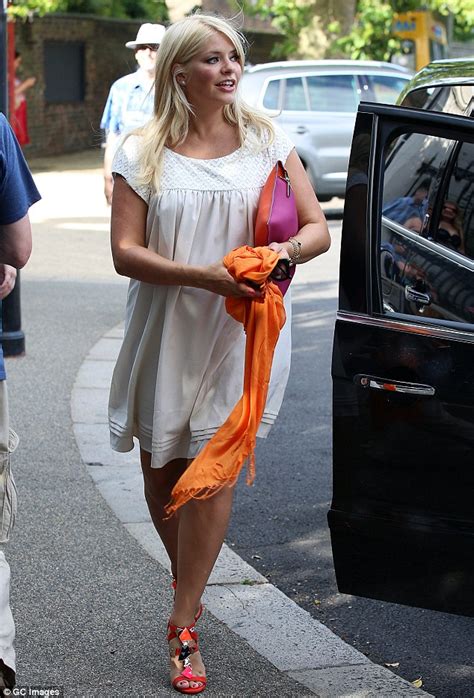 holly willoughby arrives at fearne cotton s wedding in short cream dress daily mail online